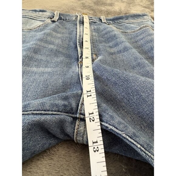 Abercrombie & Fitch Womens High-rise Flare Jeans Size 4 Blue Med Wash Y2k Preppy - Picture 8 of 9